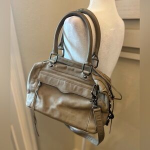 Rebecca Minkoff MAB Satchel Leather Crossbody – Taupe